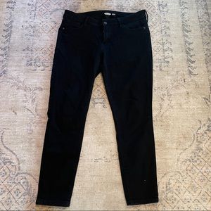 Old Navy black rockstar super skinny jeans 14P